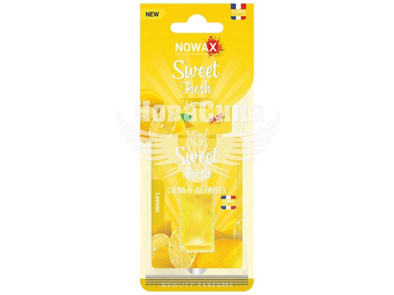 Ароматизатор (Nowax) Sweet Fresh New Lemon (рідкий картка) 5мл. (NX00130)