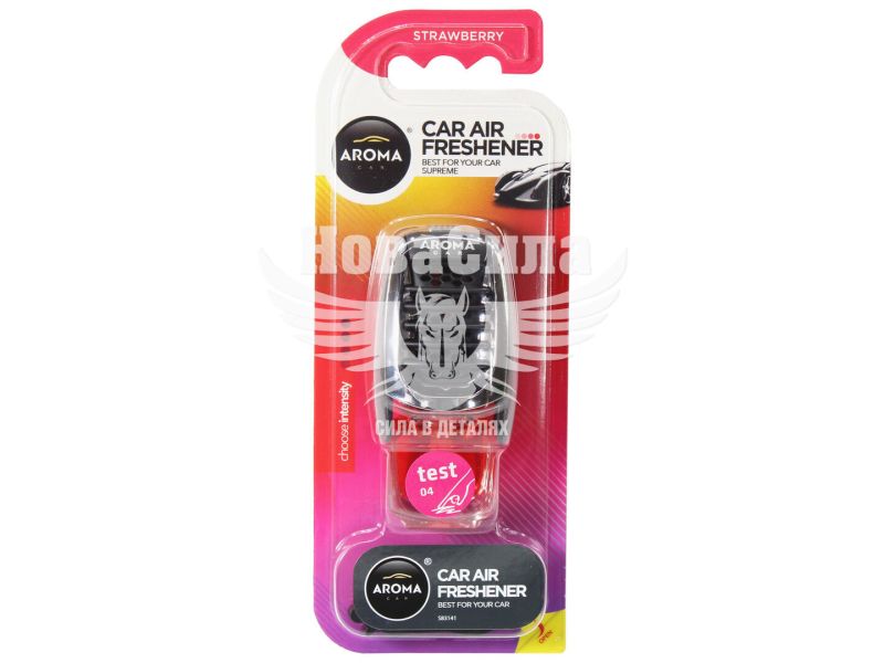 Ароматизатор (Aroma Car) Supreme Slim Strawberry (рідкий на дефлектор) 7мл. (92139)