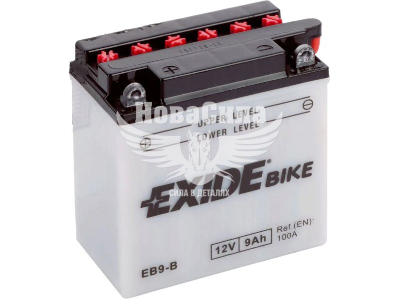 АКБ мото кислотний 12V 9-А/Ч L+ 100А (Exide) (135x75x139) (EB9-B)