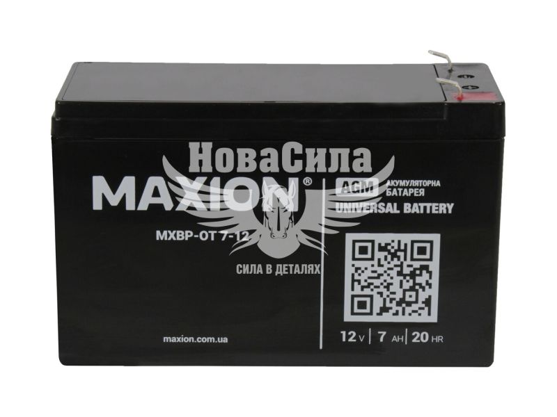 АКБ UPS 12V 7-А/Ч L+ (Maxion) (151х65х100) (OT 7-12)