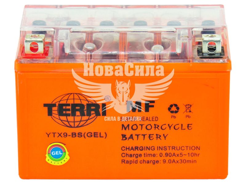 АКБ мото гелевий 12V 9-А/Ч L+ (Terri) (150х87х94)