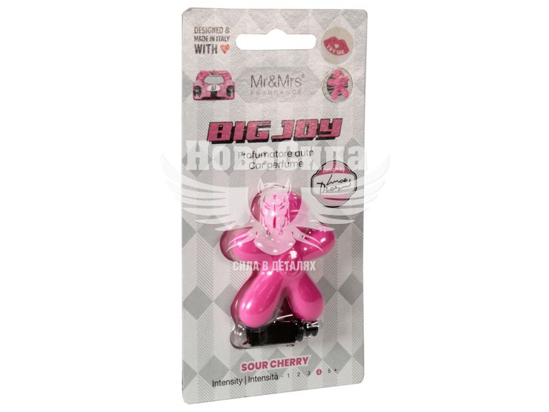 Ароматизатор (Mr&Mrs) Big Joy Fuchsia Sour Cherry (полімерний на дефлектор) (JBIGJOY07V00)