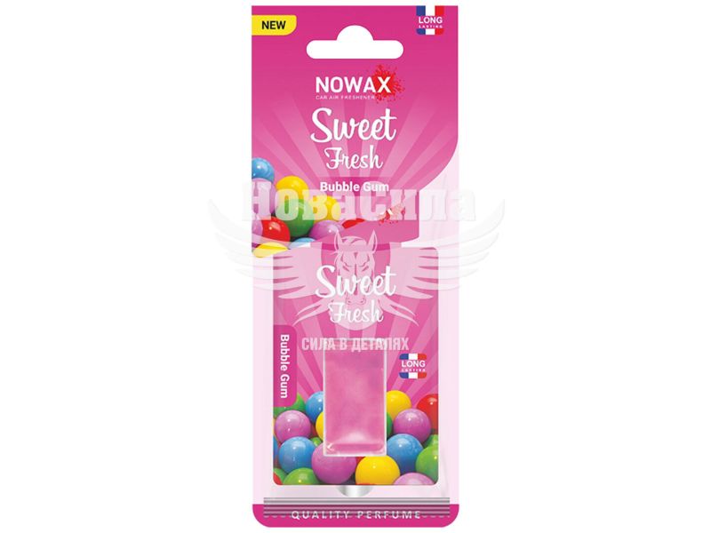 Ароматизатор (Nowax) Sweet Fresh New Bubble Gum (рідкий картка) 5мл. (NX00123)