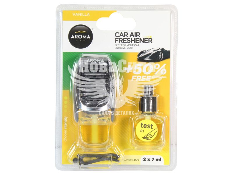 Ароматизатор (Aroma Car) Supreme Duo Vanilla (рідкий на дефлектор) 2x7мл. (92251)