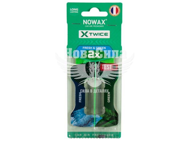 Ароматизатор (Nowax) X Twice Fresh & Green (рідкий картка) 5мл. (NX00154)