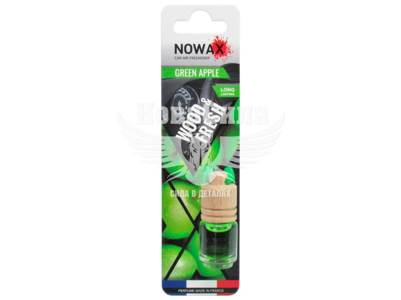 Ароматизатор (Nowax) Wood Fresh Green Apple (рідкий в банці) (NX07705)