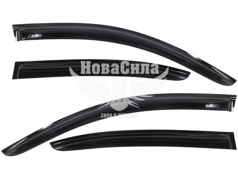 Ветровики Skoda Octavia A5 с10 г.в. хэтчбек клеящие (HIC) (SK02)