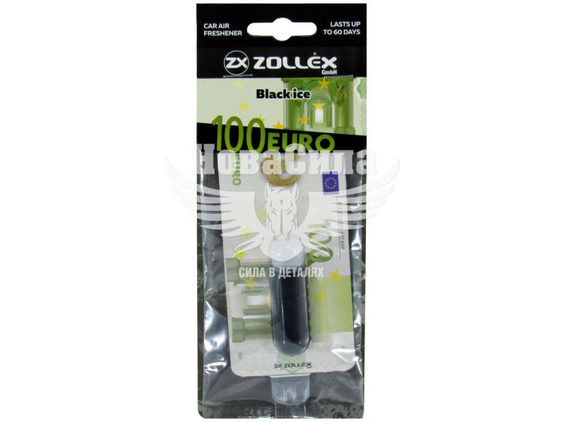 Ароматизатор (Zollex) Euro Black Ice (рідкий картка) 5мл. (17007)