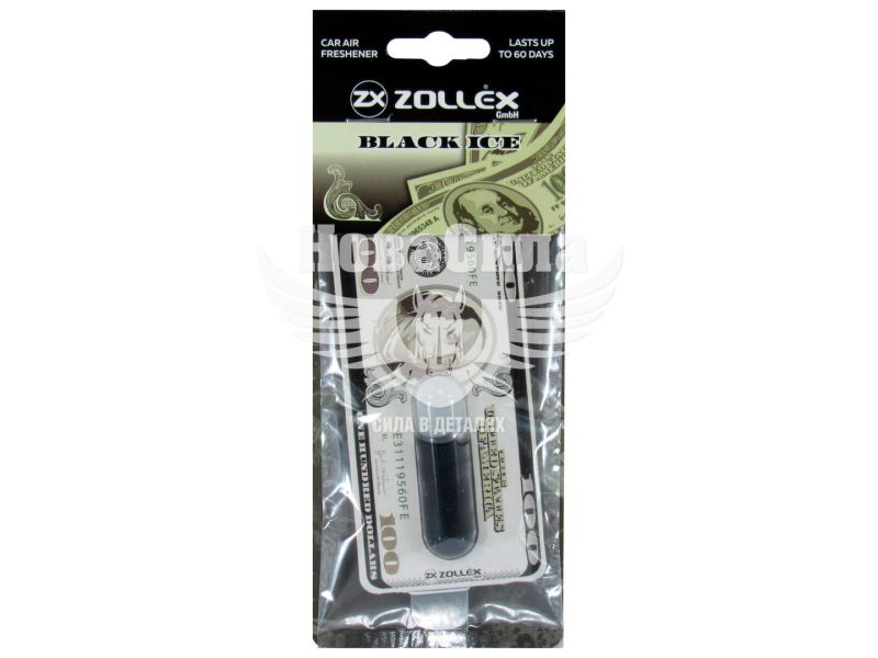 Ароматизатор (Zollex) Dollar Black Ice (рідкий картка) 5мл. (17001)