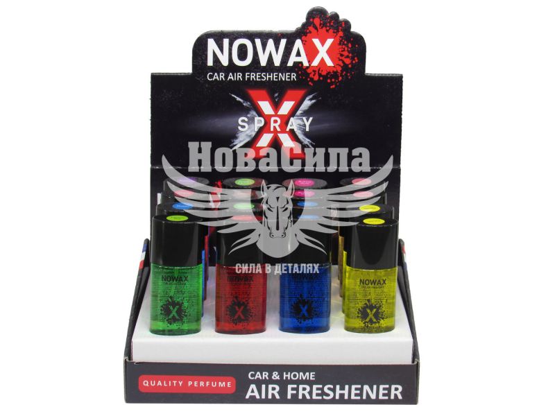 Ароматизатор (Nowax) X Spray 1упаковка 16шт. MIX 2 (спрей) 50мл. (NX07772)