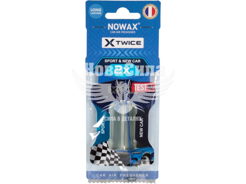Ароматизатор (Nowax) X Twice New Car & Sport (рідкий картка) 5мл. (NX00155)