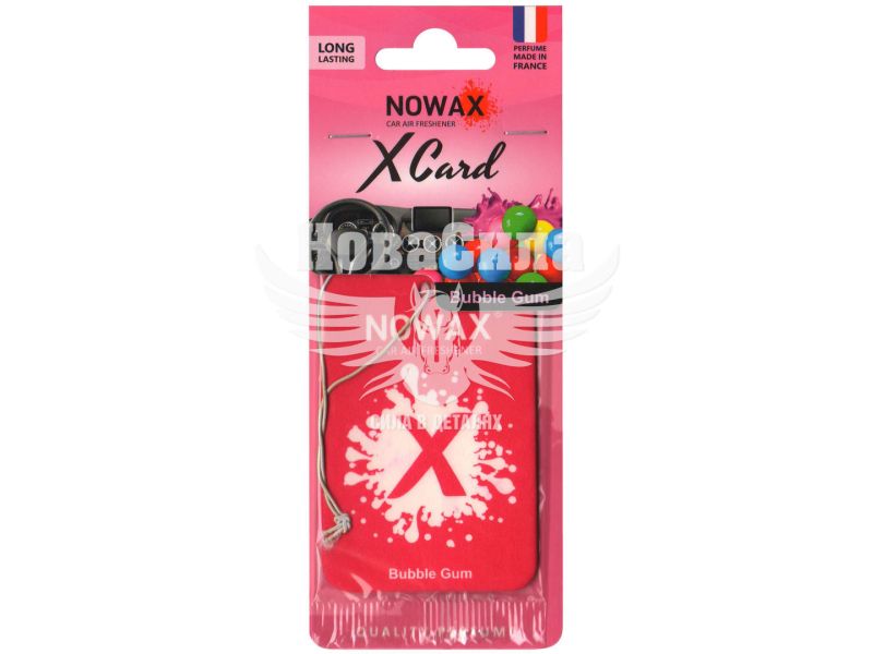 Ароматизатор (Nowax) X Card Bubble Gum (суха картка) (NX07540)