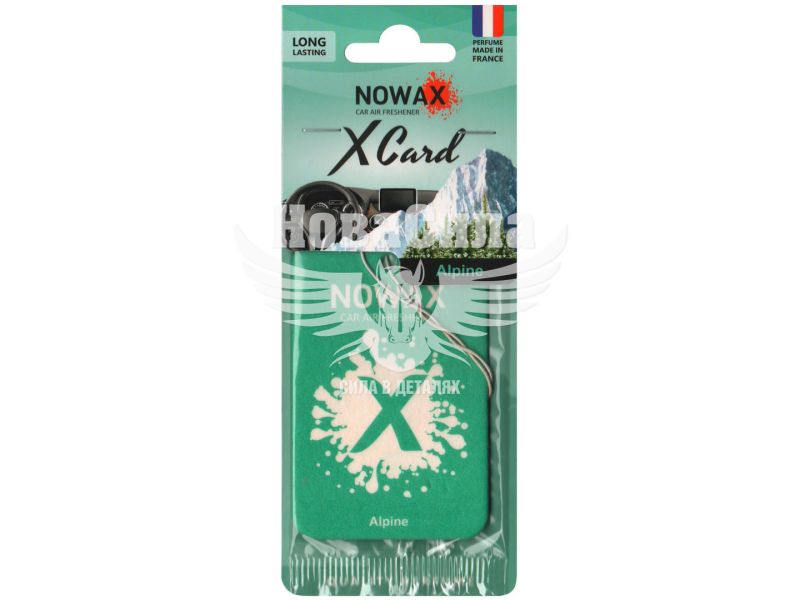 Ароматизатор (Nowax) X Card Alpine (суха картка) (NX07533)