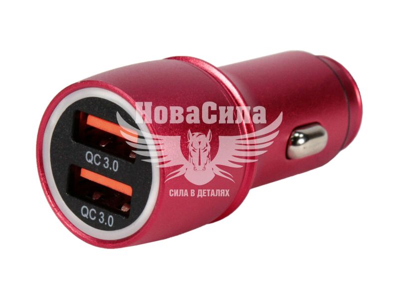 Зарядне для портативних пристроїв 12-24V (Zollex) 2USB-A 2400mA (12062)