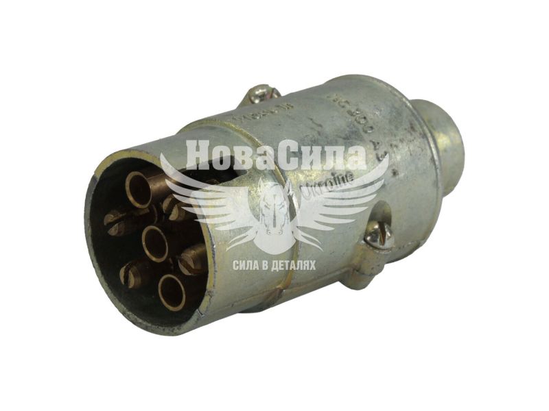 З'єднувач причепа 12V штекер метал. (Авто-Союз) (папа)