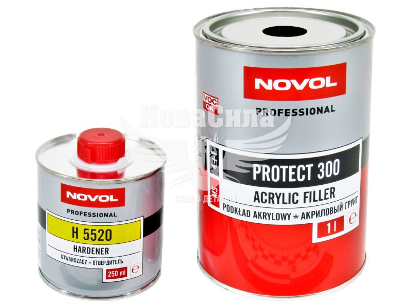 Грунт (Novol) MS PROTECT 300 4+1 чорний 1л.+0,25л. (37041)