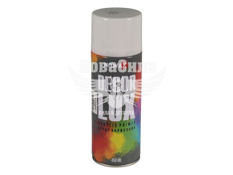Грунт-спрей (Nowax) Decor Lux Білий 450мл. (RAL 9010) (NX48048/NX65048)