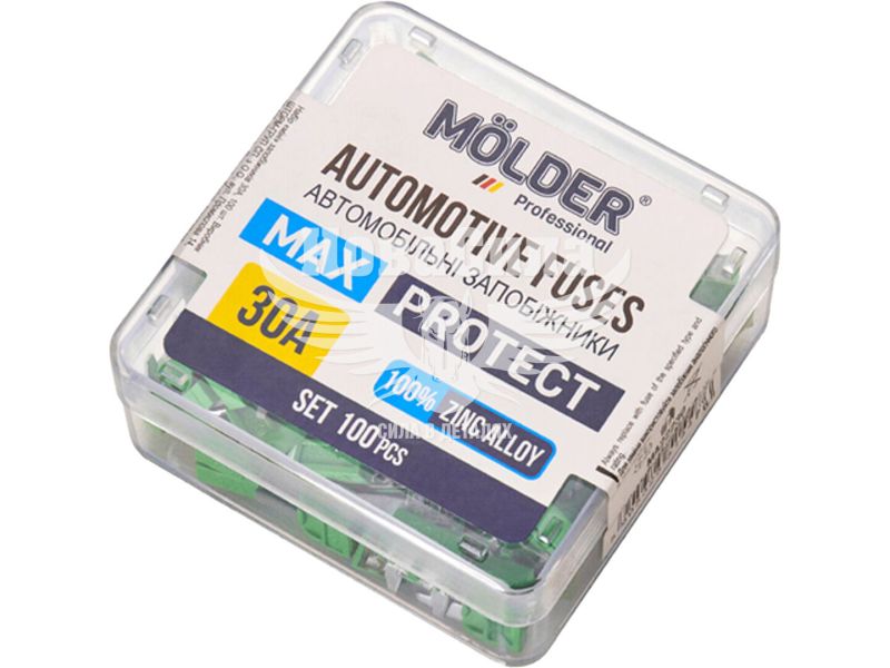 Запобіжники плоскі міні (Molder) уп. 100шт. (30A) (MA22230)