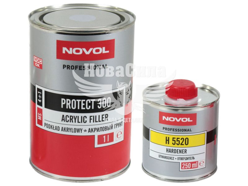 Грунт (Novol) MS PROTECT 300 4+1 сірий 1л.+0,25л. (37011)