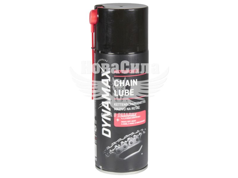 Змазка-спрей ланцюгових передач (Dynamax) Motoforce Chain Lube 400мл. (610114)