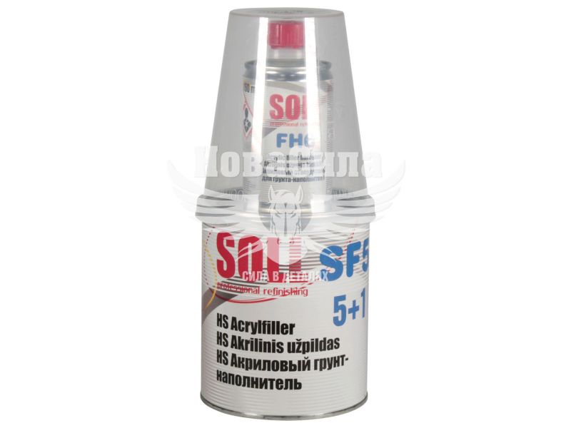 Грунт (SOLL) HS 5+1 чорний 0,75л.+0,15л. (SF5 B09)