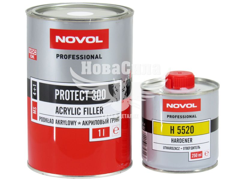 Грунт (Novol) MS PROTECT 300 4+1 білий 1л.+0,25л. (37031)