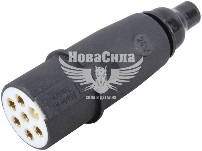 З'єднувач причепа 24V штекер (тип S) (Hakan Otomotiv) (мама) (2110080HP)