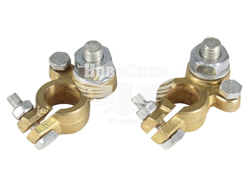 Клеми для акумулятора (Molder Tools) легкові, латунь 190гр. (шпилька М10) (MA21170)