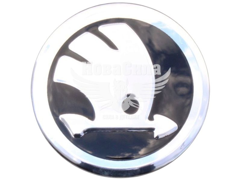 Ковпачки для титанових дисків Skoda (Davs Auto) 56/52мм. чорні (sk5652)
