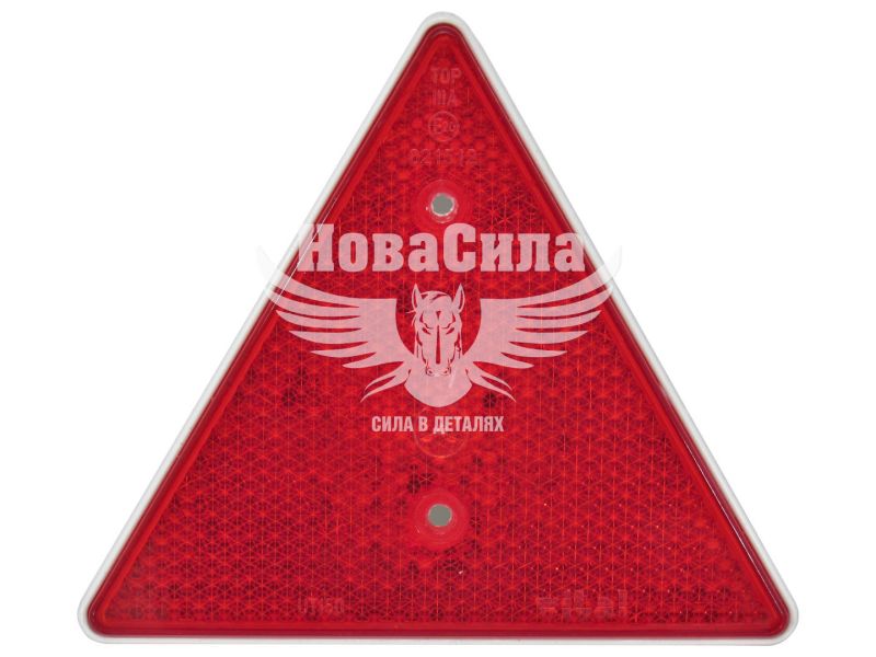 Катафот відблискувач прицепу пластмас (HICO) з отворами трикутник (ODB021/W)