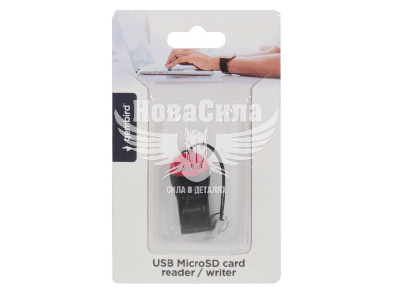 Кардрідер MicroSD (Gembird) FD2-MSD-3 Black (USB) (FD2-MSD-3)