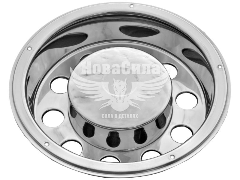Ковпак колеса 22.5 задній глибок. з отвор. хром (Poland Products) (A2A-52AR)