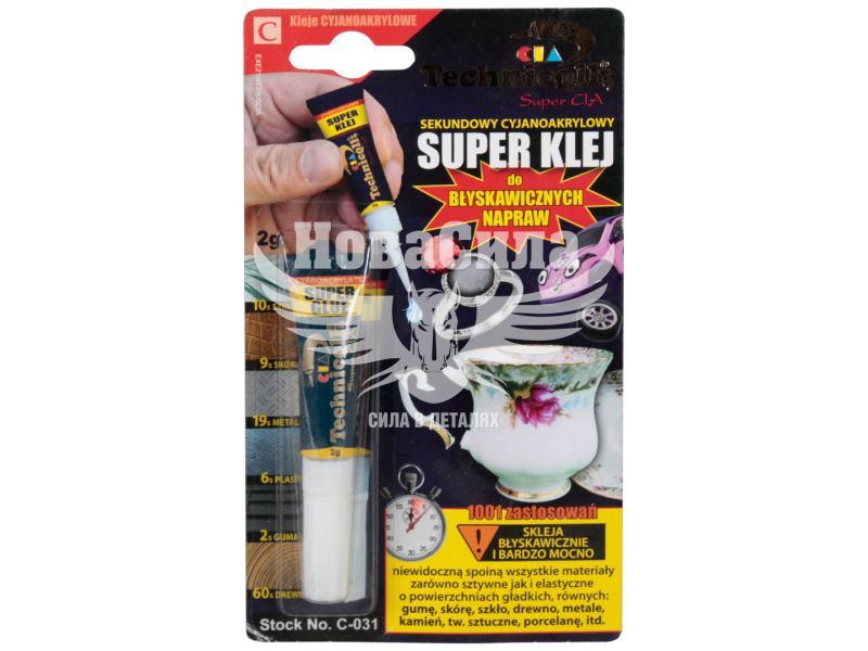 Клей супер (Technicqll) 2гр. (Gel) (C-031)
