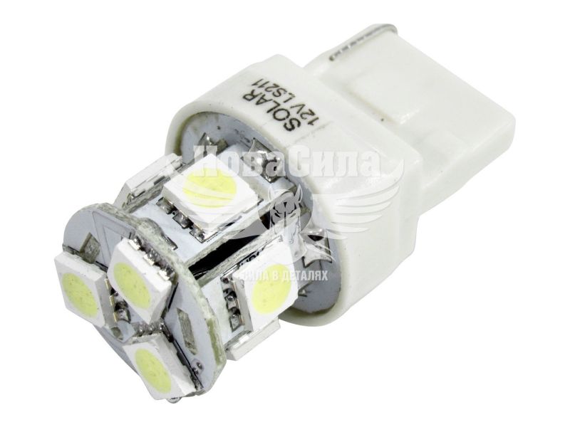 Лампочка без цоколя LED T20_W21W SMD біла 8-діодів 12V W3x4.6d (Solar) (к-т.-2шт.) (LS211)