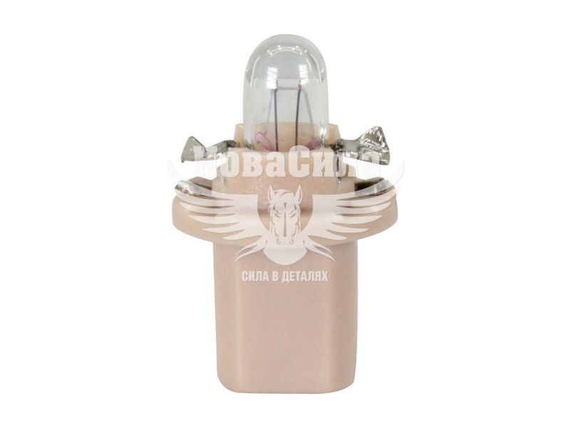 Лампочка без цоколя семечка W1.5W біла 12V-1,5Вт B8.5d (Zollex) (з патроном) (упак.-10шт.) (22049)