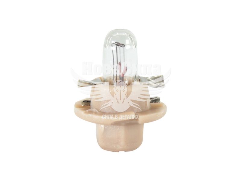 Лампочка без цоколя семечка W1.5W біла 12V-1,5Вт B8.4d (Zollex) (з патроном) (упак.-10шт.) (22048)