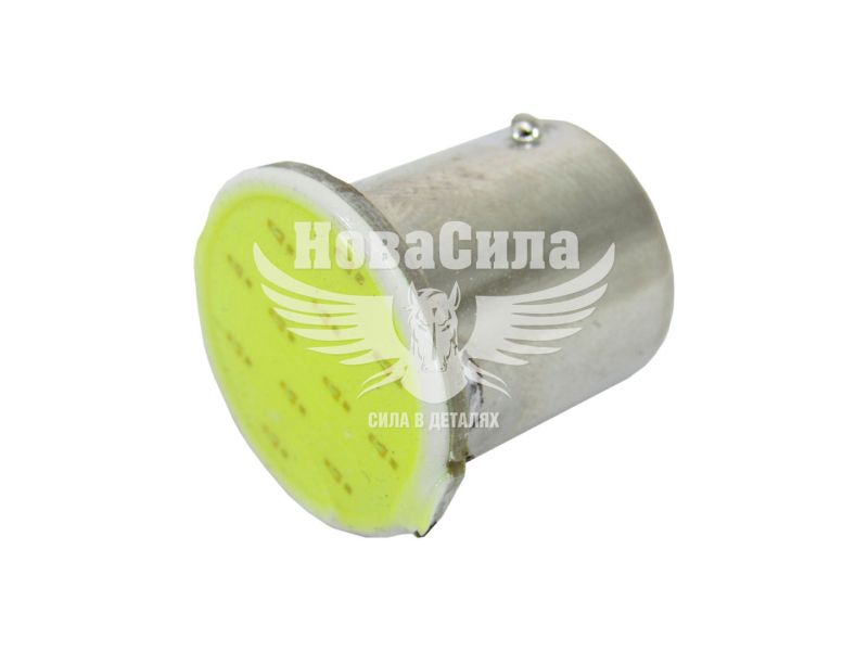 Лампочка 1-но конт. груша біла LED COB 24V 1-діод G18.5 BA15s (Solar) (к-т.-2шт.) (SL2582)