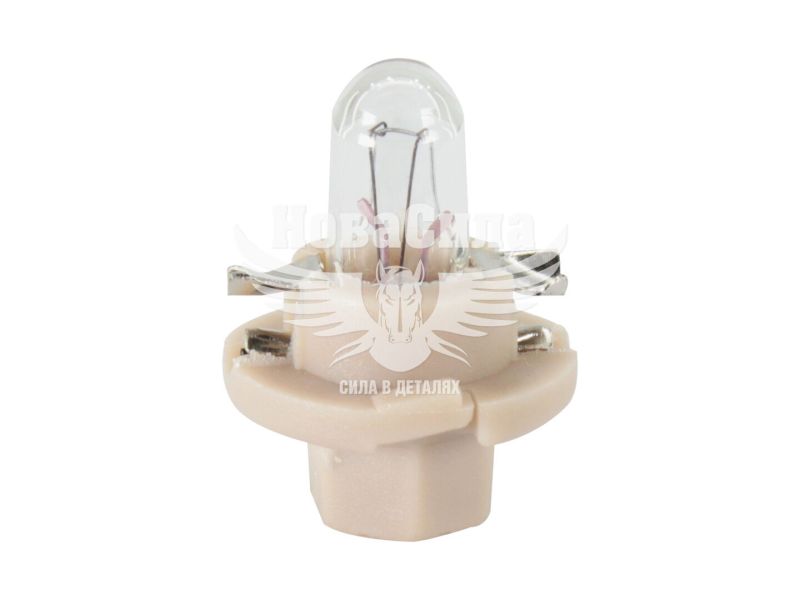 Лампочка без цоколя семечка W1.8W біла 12V-1,8Вт B8.4d (Zollex) (з патроном) (упак.-10шт.) (22060)