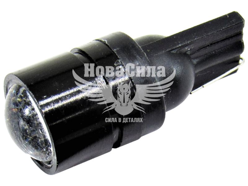 Лампочка без цоколя LED T10_0.5W SMD біла 1-діод 12V W2.1x9.5d (Solar) (упак.-10шт.) (LS289_P)