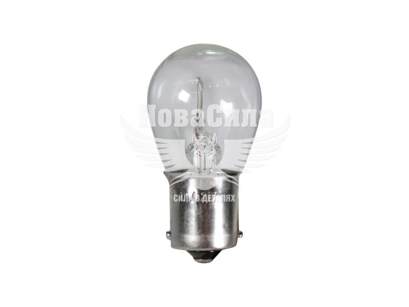 Лампочка 1-но конт. груша біла 12V-21Вт P21W BA15s (PRO Fusion) (упак.-10шт.) (F- 12/20)