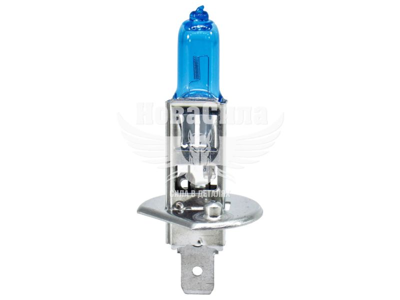 Лампочка галогенна H1 P14.5s 12V-55Вт (Solar) 4200K (Star Blue) (1241)