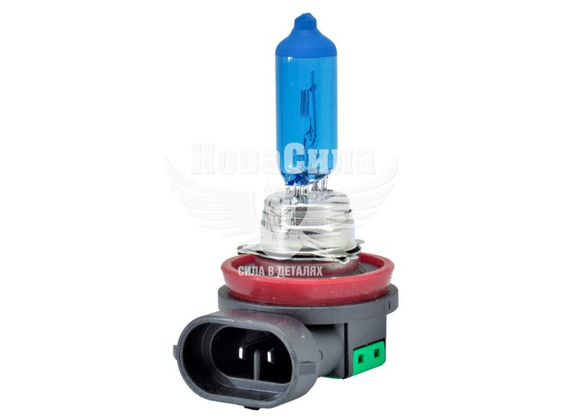 Лампочка галогенна H11 PGJ19-2 12V-55Вт (Solar) 4200K (Star Blue) (1281)