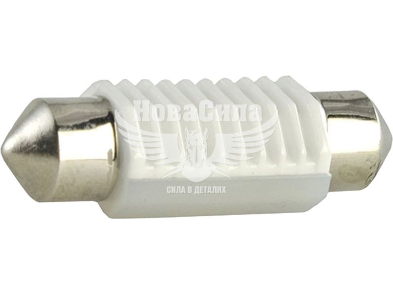 Лампочка 2-ох цокольна LED T11_C5W біла 2-діодів 12V-5Вт 36мм. (Cyclone) 5000K Canbus (T11-039(36))