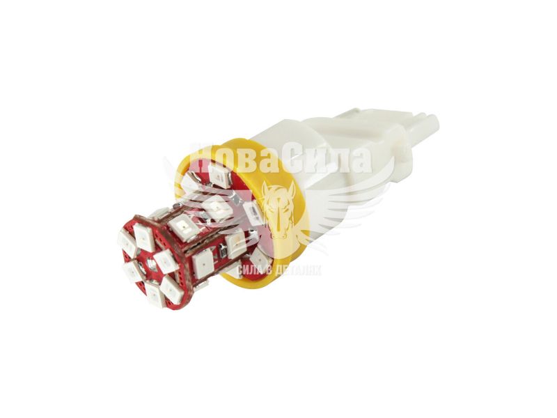 Лампочка без цоколя LED P27W SMD жовта 24-діоди 12V W2.5x16d (Futura) (73915)