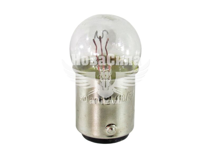 Лампочка 2-ох конт. черешня біла 12V-18/5Вт P21/5W BAY15d (Solar) (упак.-10шт.) (1272)