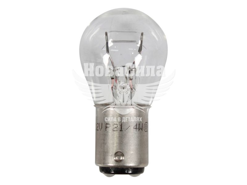 Лампочка 2-ох конт. груша біла 12V-21/4Вт P21/5W BAZ15d (Magneti Marelli) (008529100000)