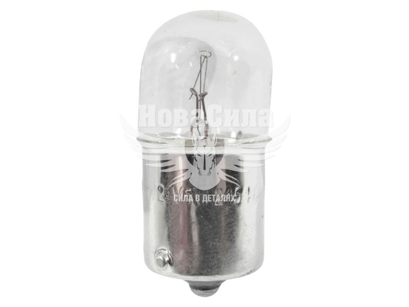 Лампочка 1-но конт. черешня біла 24V-5Вт R5W BA15s (Solar) (упак.-10шт.) (2454)