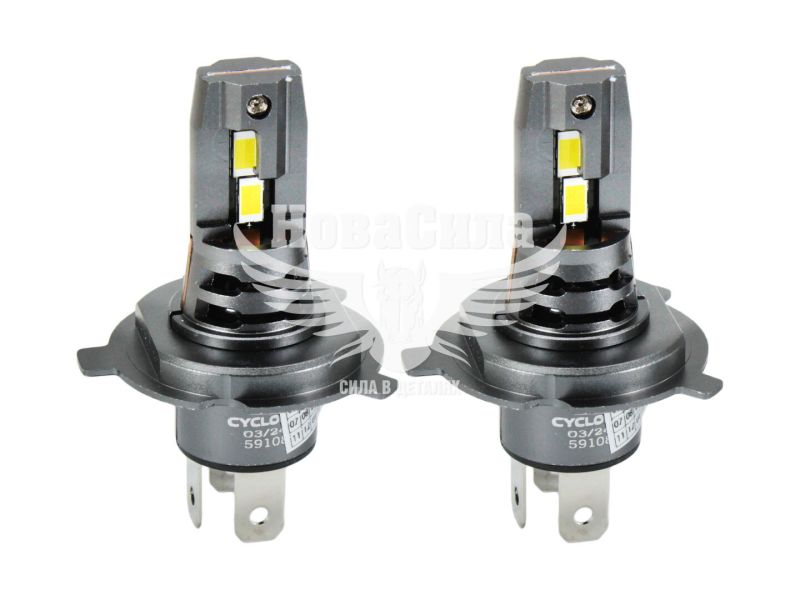 Лампочка LED H4 (Cyclone) (TYPE 42 6000K) (TYPE 42)