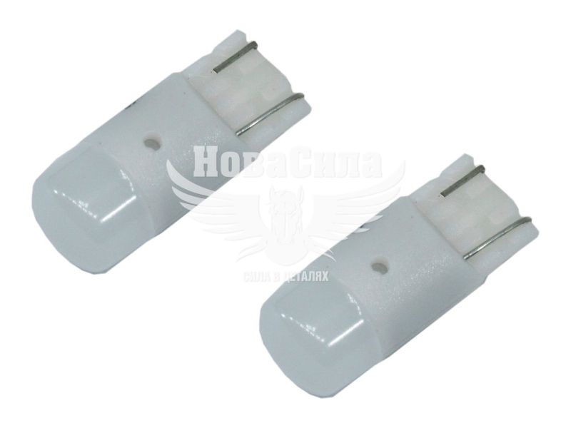 Лампочка без цоколя LED T10_1.5W SMD біла 1-діод 12V W2.1x9.5d (Solar) (к-т.-2шт.) (LS298_B2)