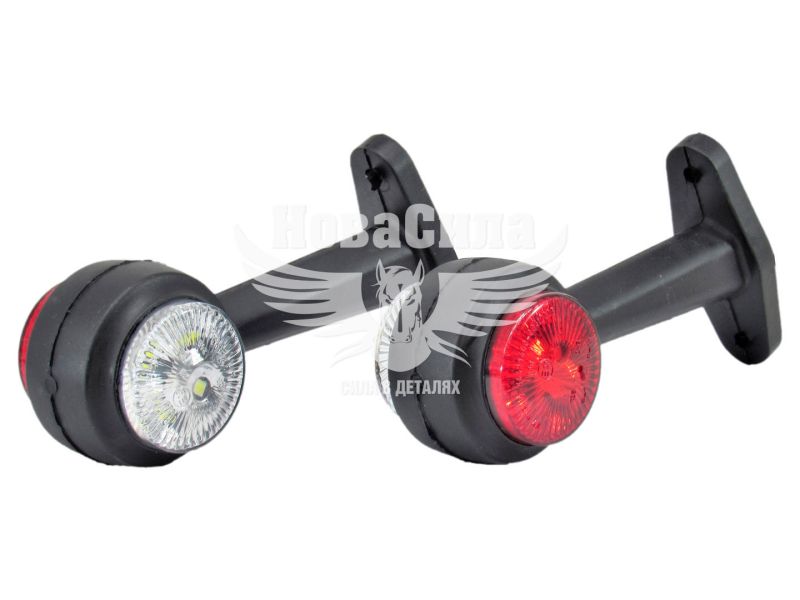 Ліхтар габаритний ріжок (Україна) LED 12-24V прямий (АТР2824)